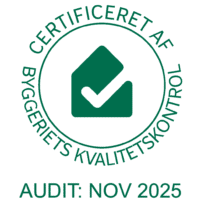 certificeret af byggeriets kvalitetskontrol